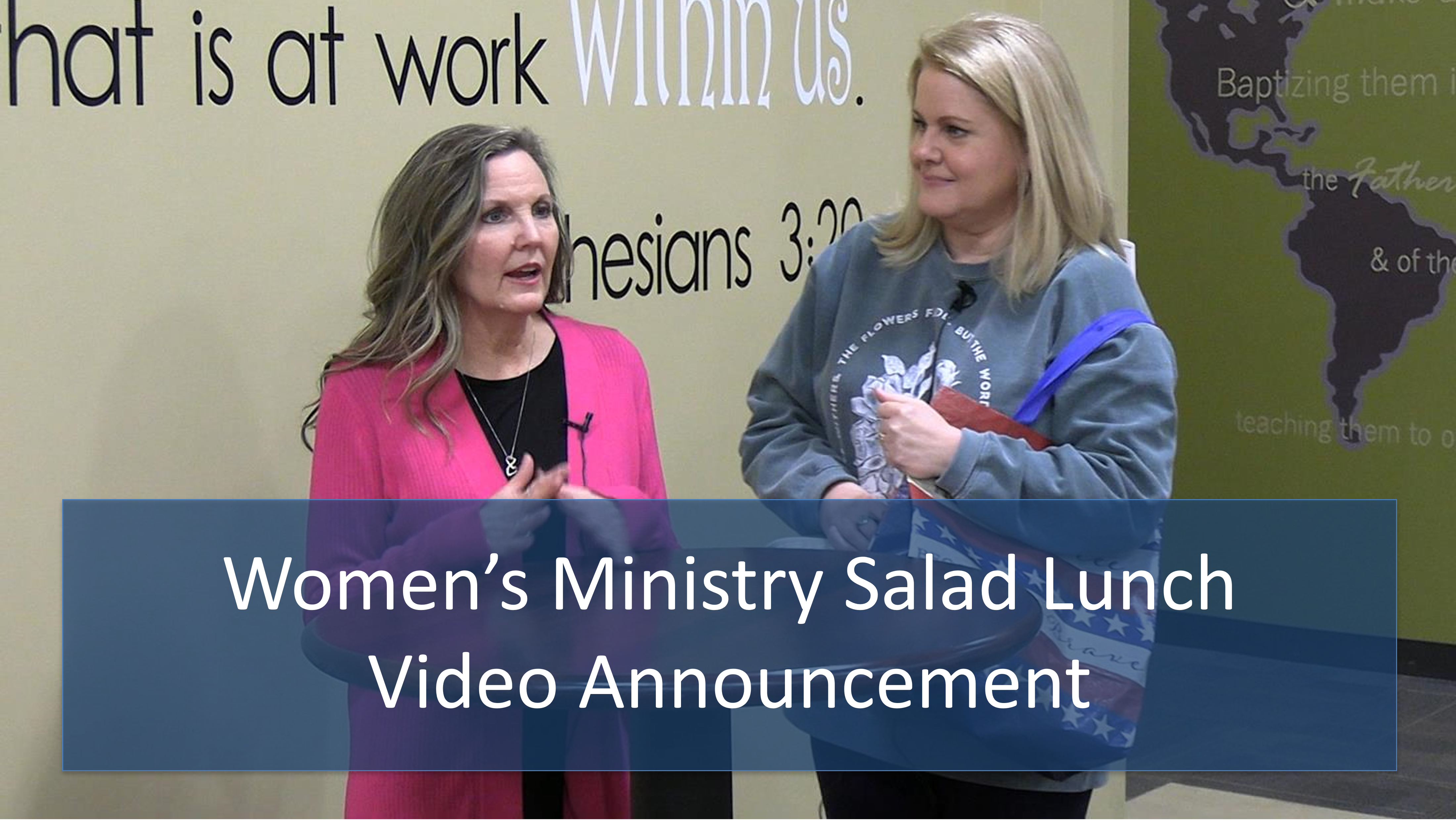 Women's Ministry Salad Lunch Video Annoucement
